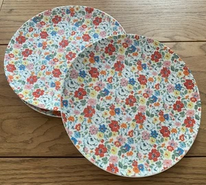 Cath Kidston Mews Ditsy Plates X3 D 23cm Floral Flowers Ceramic Multicolour - Picture 1 of 7