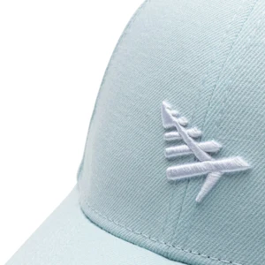 Paper Planes [100624] Icon POWDER BLUE LEATHER BROWN STRAPBACK Hat CAP - Picture 1 of 7