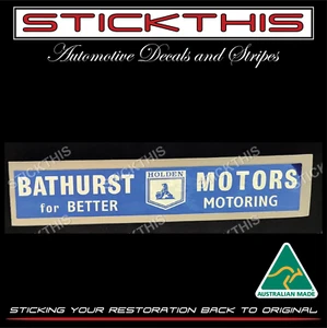 Dealership Dealer Decal Sticker - Bathurst Motors Holden for Better Motoring NSW - Picture 1 of 2