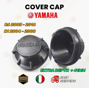 Tappi maggiorati per Yamaha YZF R1 R6 Led/Xeon / Cover Cap EXTRA DEPTH+41mm - Foto 1 di 14