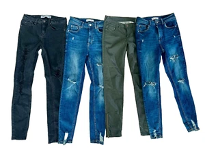 🌟Jeans/Hosen Paket Denim Damen Teens Ripped Skinny Stretch Röhrenjeans 36/S NEU - Bild 1 von 6