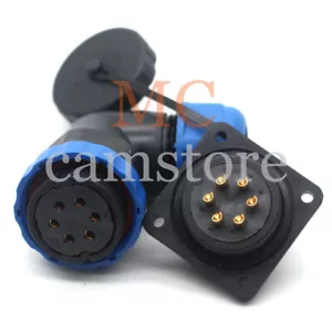 SD28 Elbow 6pin Connector Plug Socket,Industrial Electrical Cable Wire Connector - Picture 1 of 6