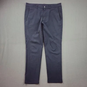 Lululemon Commission Chino Pants Classic Warpstreme Mens 35 Navy Blue Stretch - Picture 1 of 7