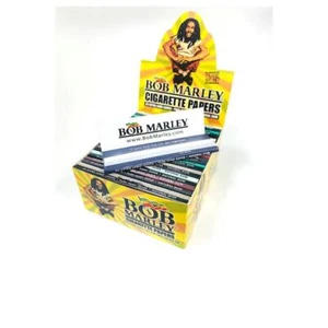 BOB MARLEY ROLLING PAPERS 10-50 BOOKLETS KING SIZE Slim Pure Hemp Large Paper. - Picture 1 of 11