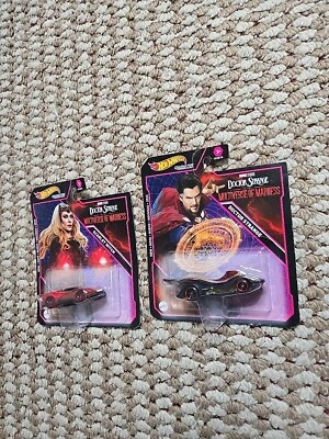 Hot Wheels Marvel Multiverse of Madness Scarlet Witch Doctor Strange Car Lot - Image 1 of 2