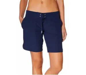 Nautica Women's XL Standard Solid 7" Core Stretch Quick Dry board short Blue - Picture 1 of 6