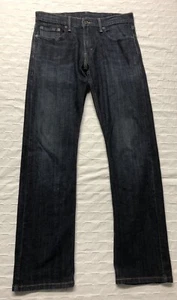 Levi's Mens 514 Denim Blue Jeans 29x32 Straight Leg Zip Dark Wash Classic - Picture 1 of 12