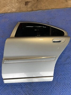 Volvo S60R 2005-2007 conductor trasero izquierdo eléctrico puerta plateada OEM #1230EM Foto 1 de 4