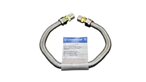 Cambridge 24" Gas Connector 1/2" MIP x 1/2" FIP Stainless LP/Natural Hose - Picture 1 of 1