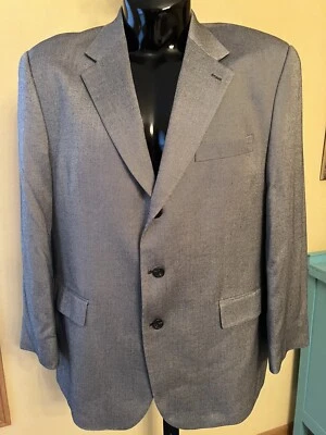 Мужской блейзер Ralph Lauren 100% бамбук на 3 пуговицах спортивное пальто серый серебристый 46R - Изображение 1 из 4