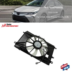 Conjunto de ventilador de refrigeración radiador condensador radiador para Toyota Corolla 2020-22 - Imagen 1 de 8