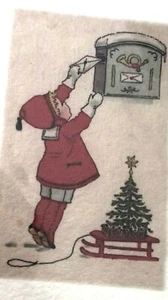 Christmas greeting cards postcards printed on vintage handmade paper - Picture 1 of 6