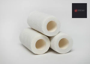 Haftbandage 3 Rollen 10 cm x4,5 m weiß selbsthaftend elastische Bandage Verband - Bild 1 von 1