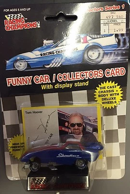Tom Hoover 1989 Racing Champions Funny Car NIP Series 1 Showtime - Image 1 of 3