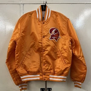 Vintage Tampa Bay Buccaneers Creamsicle Starter Satin Style Jacket Sz L - Picture 1 of 10