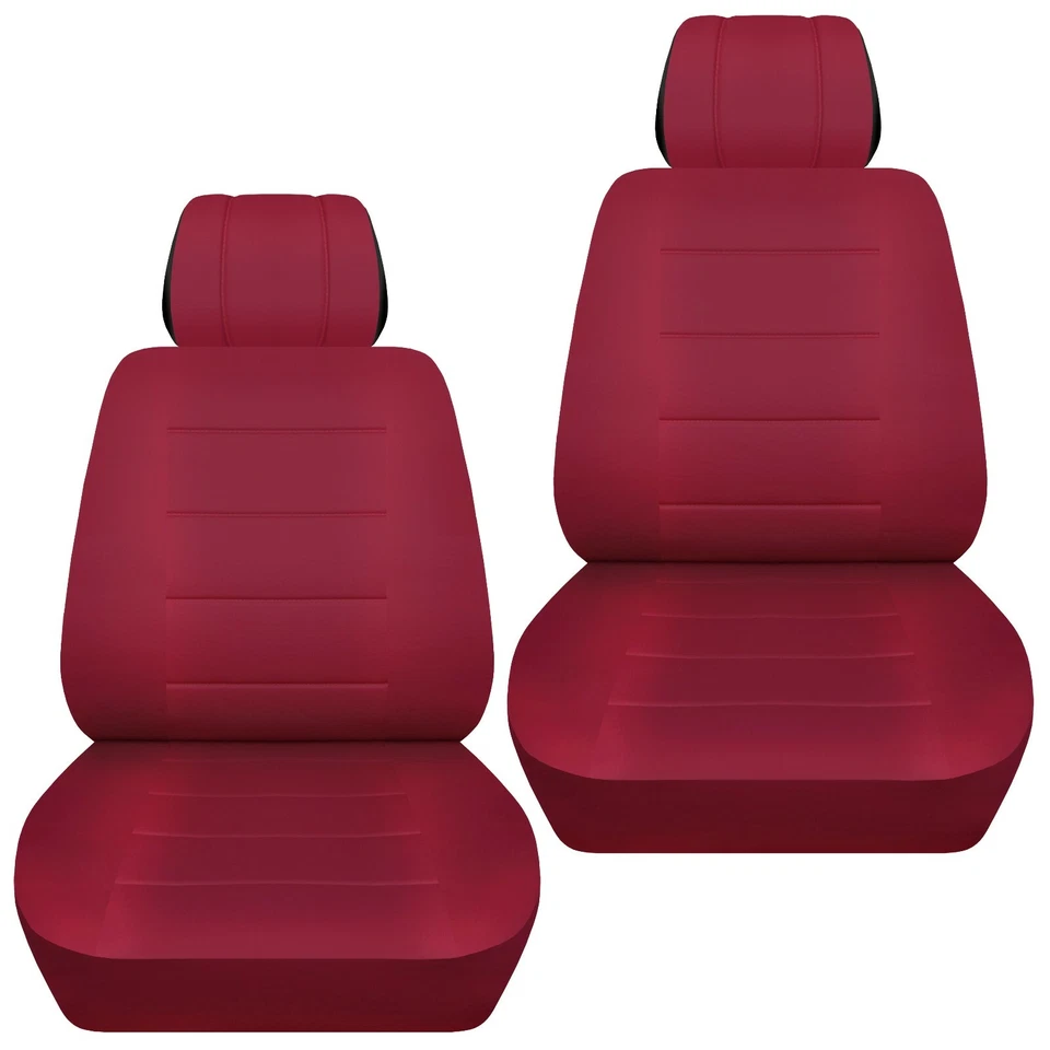 Juego de fundas de asiento de coche delanteras para Subaru Legacy 1994-2019 burdeos sólidos Foto 1 de 1