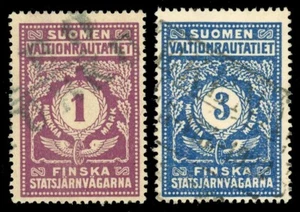 Finland Railway Stamps - Suomen Valtionrautatiet - 1920 Issue - 2 Diff. - Picture 1 of 1