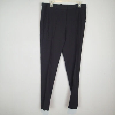 Pantalones de vestir para mujer Poleci pantalones negros lisos talla 10 Foto 1 de 4