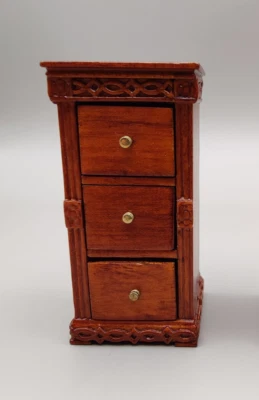 Mesa auxiliar vintage 1:12 finamente decorada por Glenowen del Reino Unido muebles para casa de muñecas Foto 1 de 4