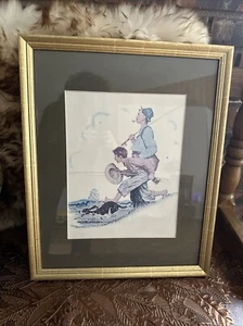 Norman Rockwell "Opa & Me - Spring 1948" The Four Seasons Lithographie LESEN - Bild 1 von 2
