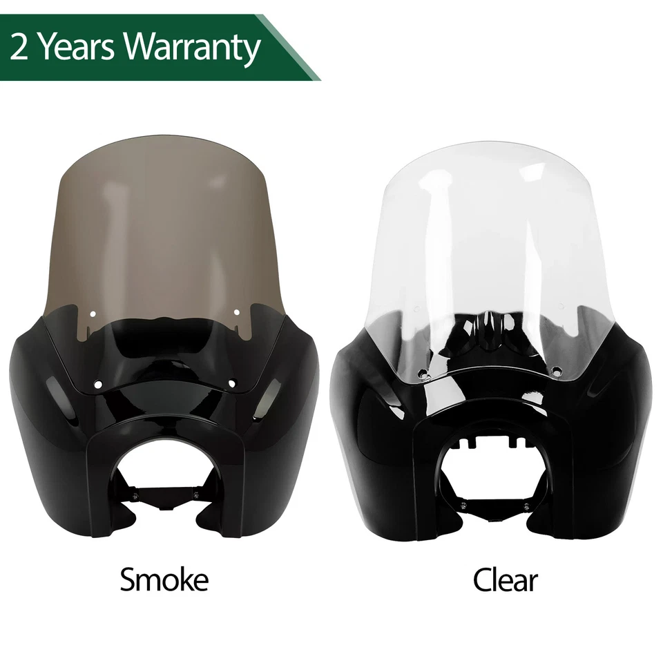 Carenado de faros con parabrisas de 15"" para Harley Dyna Wide Glide Fat Bob T-Sport Foto 1 de 4