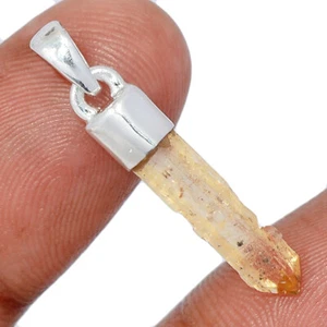 Natural Imperial Topaz - Brazil 925 Sterling Silver Pendant Jewelry CP58662 - Picture 1 of 1