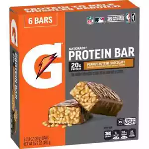 Gatorade Peanut Butter Chocolate Whey Protein Bars, 20g Protein 2 Pack 42gcarbs - Picture 1 of 6