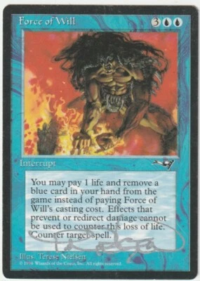Alliances  MTG  Force of Will  Signed by  Terese Nielsen - Image 1 of 2