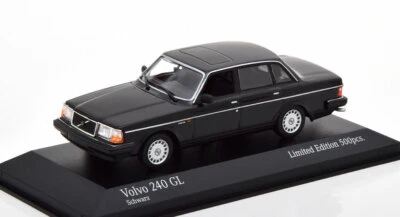 VOLVO 240 GL 1986 BLACK MINICHAMPS 943171403 1/43 500 PCS METAL NOIR SCHWARZ - Photo 1/4