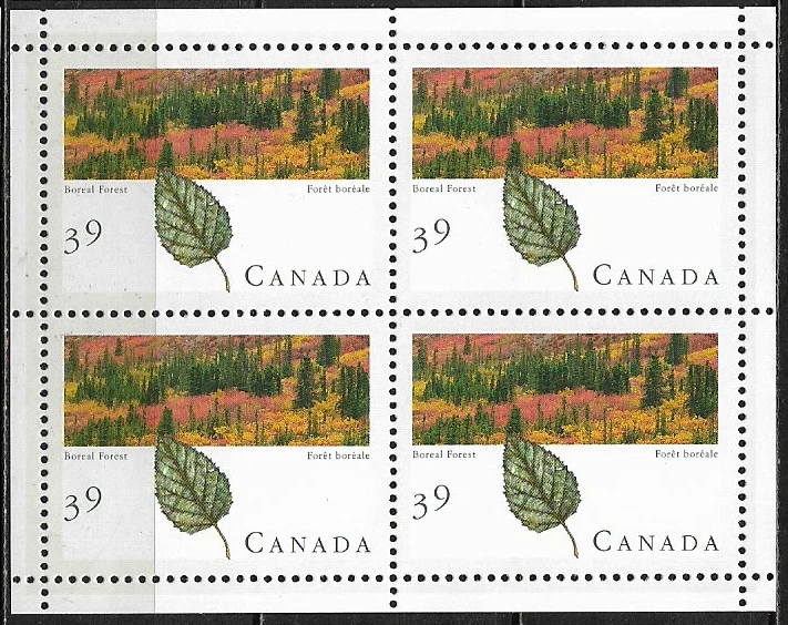 Canada Stamps - Miniature Pane of 4 - Majestic Forest: Boreal Forest #1286 - MNH - Image 1 of 1