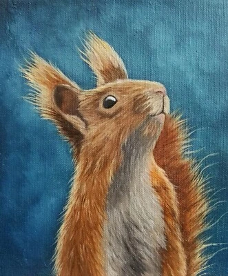 Peinture, tableau, huile sur toile format 18/21 cm année 2025. Etude - Photo 1/4