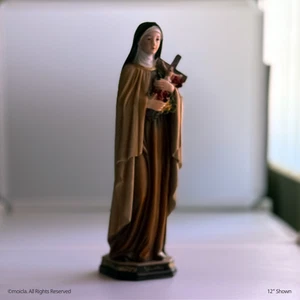 St Therese of Jesus Resin Statue - 12" Catholic Figurine | Santa Teresa de Jesus - Picture 1 of 5