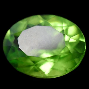 9.00 Ct Natural PERIDOT Green Oval Cut CERTIFIED Rare Loose Gemstone 13x10 MM - Picture 1 of 5