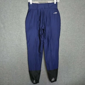 Descente Ski Snow Pants High Waist Stirrup Size US 6 Short Length Navy Blue - Picture 1 of 9