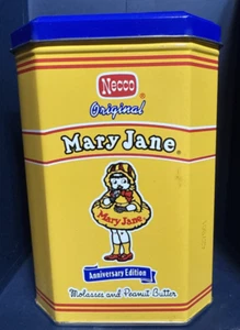 Vintage Mary Jane Necco Keks Metall Dose - Bild 1 von 6