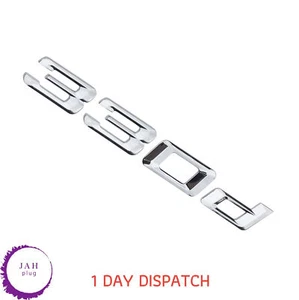 330d CHROME REAR BOOT LID TRUNK BADGE EMBLEM LETTERING FOR BMW 3 SERIES - Picture 1 of 3