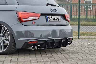 Racing Heckansatz Heckeinsatz Diffusor aus ABS für Audi S1 8X eintragungsfrei  - Bild 1 von 4