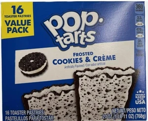 Pop Tarts Toaster Pastries Frosted Cookies & Creme Flavor 16 Ct 27 Oz Box - Picture 1 of 4