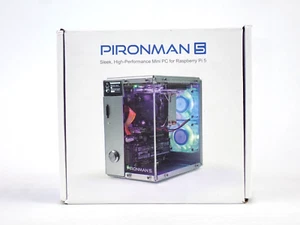 Pironman 5 NVMe M.2 SSD PCIe Mini PC Case for Raspberry Pi 5 Hailo 8L AI Acce - Picture 1 of 2