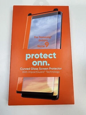 SAMSUNG GALAXY NOTE 9 CURVED GLASS SCREEN PROTECTOR PROTECT ONN - Image 1 of 2