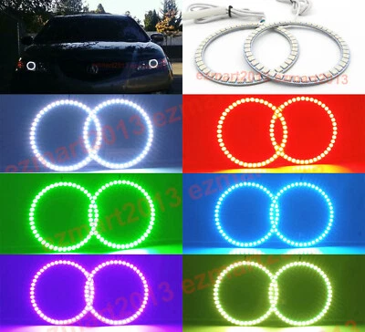 Anillo halo LED RGB para faro Acura TL 04-06 Corona Flash ojo de ángel BT APP DRL Foto 1 de 4
