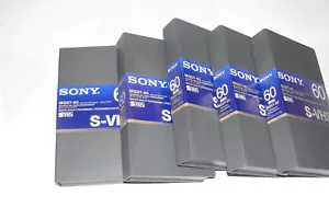 LOT OF 5 Sony Broadcast VideoCassette ST-60 lot MQST-60 Master Quality - Picture 1 of 9