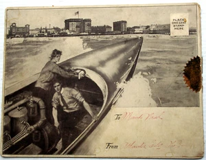 Leeds Company CHALFONTE Atlantic City 1c large postcard accordion fold Quakers - Picture 1 of 5