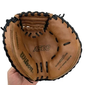 Nuevo Guante de Béisbol Wilson A500 A0502 CM315 Catchers Derecha 31.5" Marrón/Negro - Imagen 1 de 8