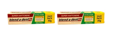 2 x blend-a-dent Super Haftcreme Complete extra stark neutral a 70 Gramm