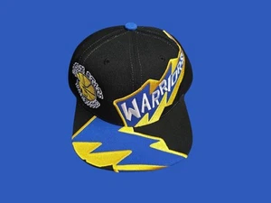 Golden State Warriors Fast Times Mitchell & Ness NBA Snapback Sombrero Nuevo con Etiquetas Lightning - Imagen 1 de 10