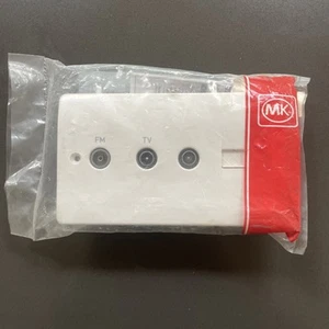 MK K3562WHI 2G TV / FM Diplexer + TV Stecker + BT - Neu & Versiegelt - Bild 1 von 3