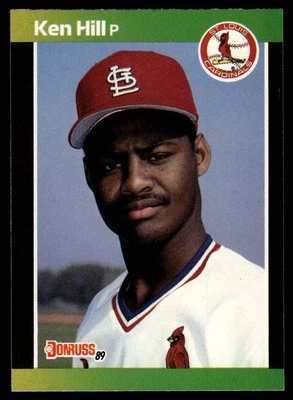 1989 Donruss #536c Ken Hill "LEAF, INC" & "*Denotes - Image 1 of 2