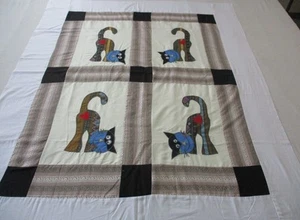 Máquina de coser hecha a mano aplique de retazos de algodón 40"x 48" acolchado superior - Imagen 1 de 24