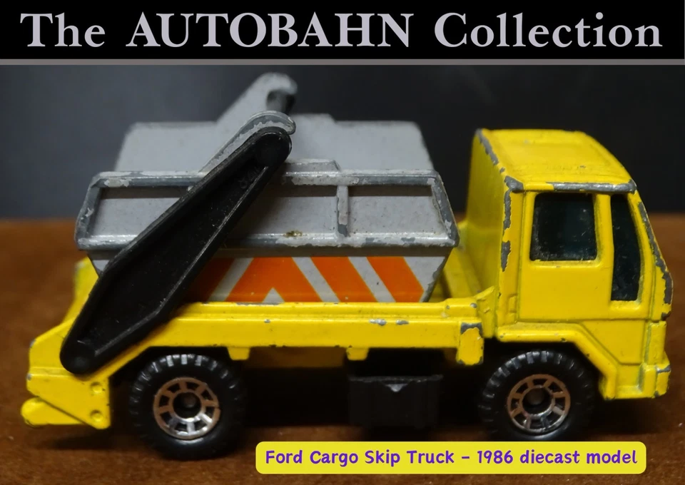 CLASSIC LORRY; FORD CARGO SKIP TRUCK; OLD DIECAST MATCHBOX WORKING SCALE MODEL - Image 1 of 4